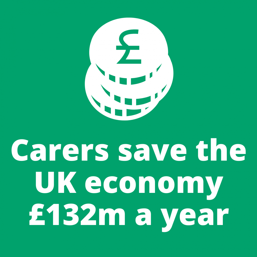 Carers save the UK economy 132 million pounds a year